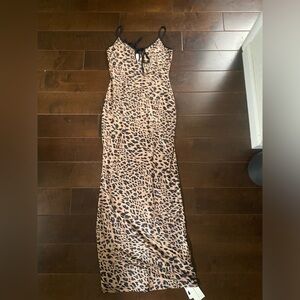 Commense Animal Print Maxi Dress